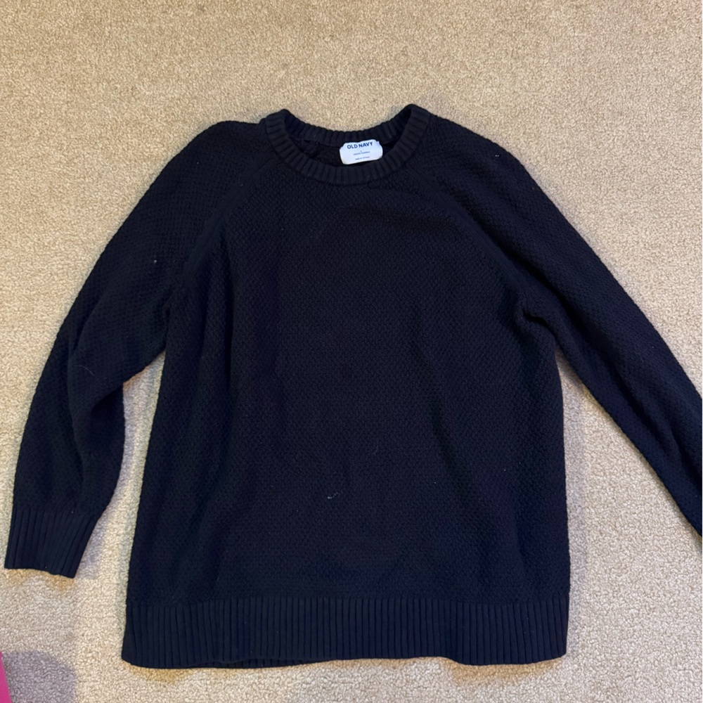 Black Knit Sweater OLD NAVY SIZE LARGE